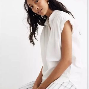 Madewell Central Popover Shirt in White 🌱